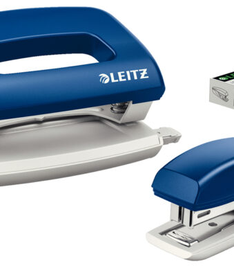 LEITZ nietmachine- en perforatorset, blauw