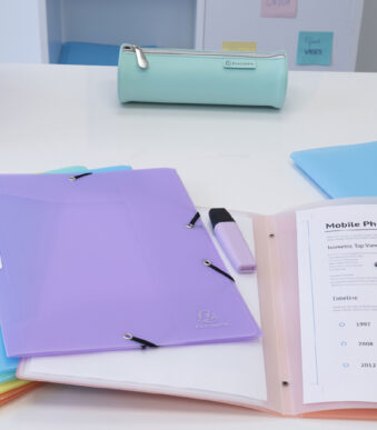 EXACOMPTA hoekspanmap Chromaline, PP, DIN A4, kleuren assorti