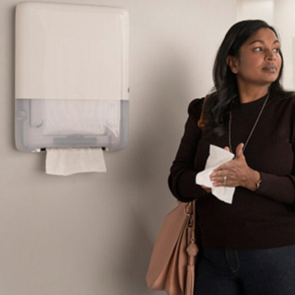 TORK PeakServe Mini eindloos-handdoek-dispenser ELEVATION, wit