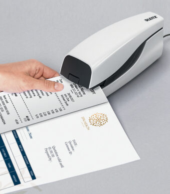 LEITZ grote electrische nietmachine Nexxt, parelwit