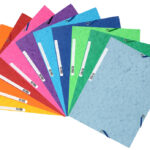 EXACOMPTA hoekspanmap, DIN A4, karton, kleuren assorti