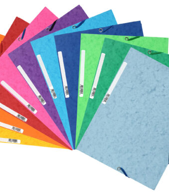 EXACOMPTA hoekspanmap, DIN A4, karton, kleuren assorti