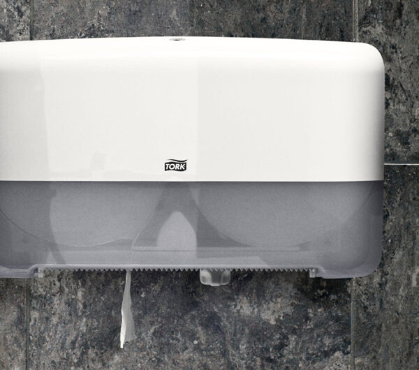 Tork dispenserrol voor toiletpapier dubbel wit