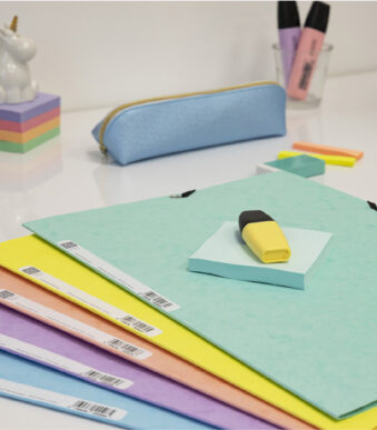 EXACOMPTA hoekspanmap Aquarel, A4, karton, kleuren assorti