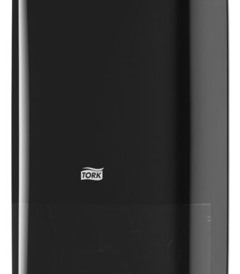 Toiletpapierhouder voor dubbelrollen, zwart