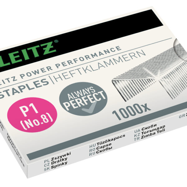 LEITZ nietjes nr. 8, verzinkt