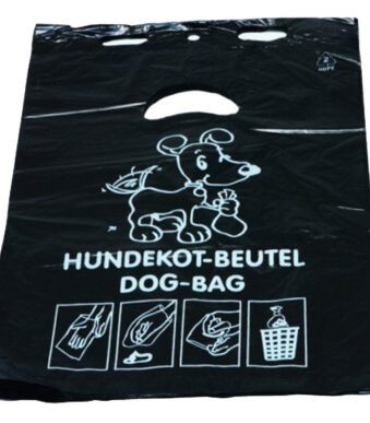 Hondenpoepzakken, HDPE-folie, 3 liter, zwart