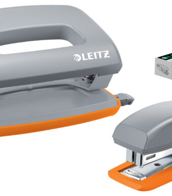 LEITZ Mini nietmachine en perforatorset Urban Chic, donkergrijs