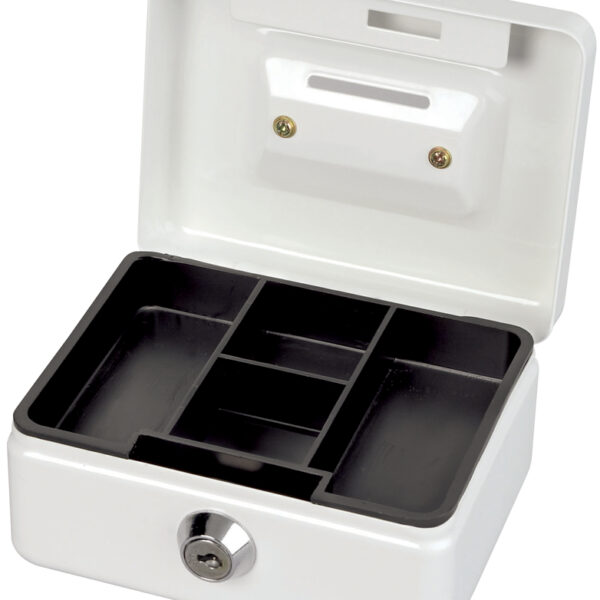 MAUL geldkistje/geldcassette met munteninworp, wit