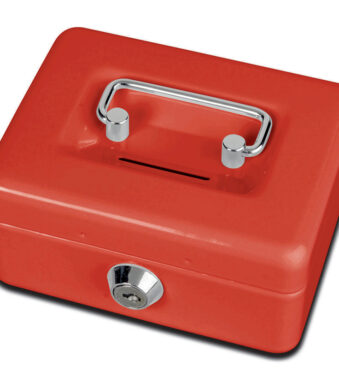 MAUL geldkistje/geldcassette met munteninworp, rood