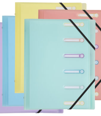 EXACOMPTA sorteermap Chromaline, A4, 6 vakken, kleuren assorti