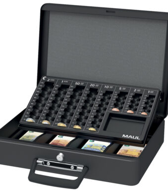 MAUL geldkistje/geldcassette met tel-inzetstuk, zwart