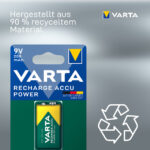 VARTA NiMH oplaadbare batterij ´RECHARGE ACCU Power´, E-Block (6F22)