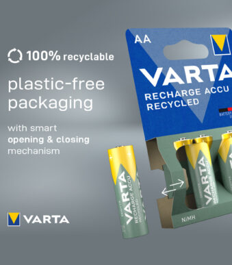 VARTA Recycled NiMH, oplaadbare batterij, Micro AAA, 800 mAh