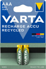 VARTA Recycled NiMH, oplaadbare batterij, Micro AAA, 800 mAh