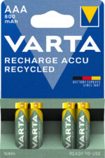 VARTA Recycled NiMH, oplaadbare batterij, Micro AAA, 800 mAh