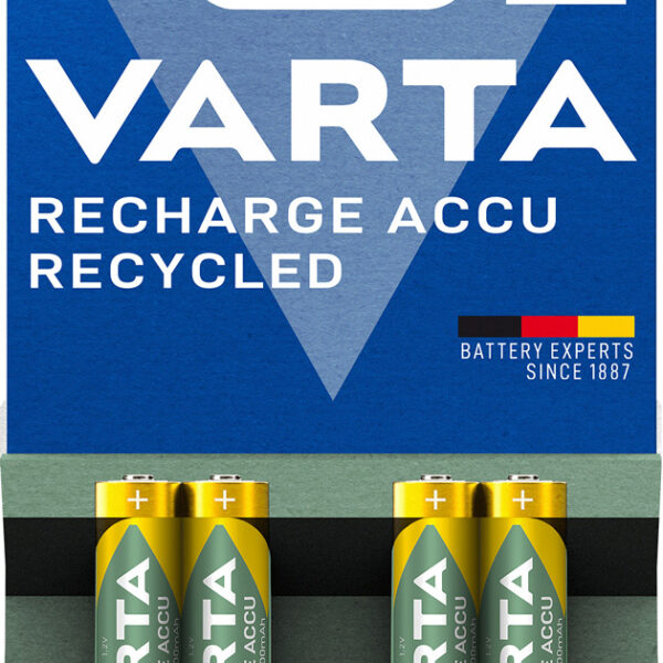 VARTA Recycled NiMH, oplaadbare batterij, Micro AAA, 800 mAh