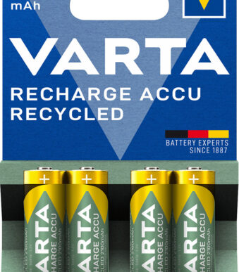 VARTA Recycled NiMH, oplaadbare batterij, Mignon AA, 2100mAh