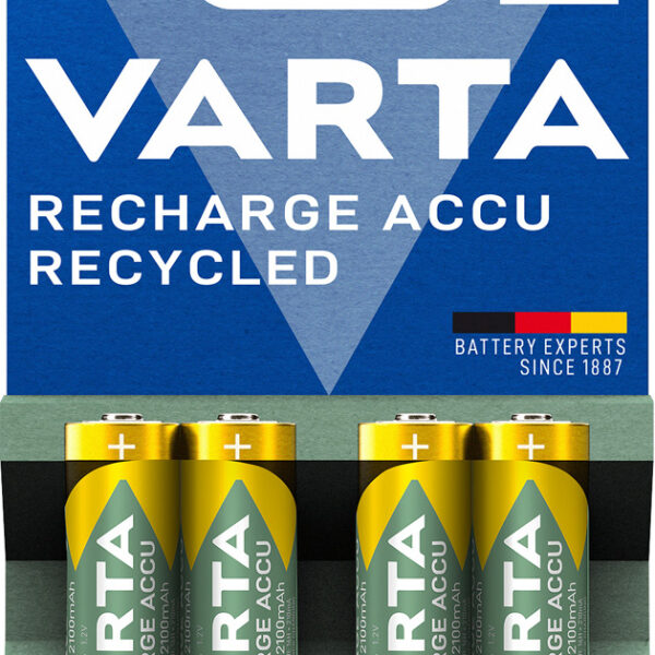 VARTA Recycled NiMH, oplaadbare batterij, Mignon AA, 2100mAh