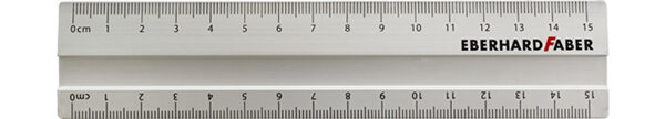 EBERHARD FABER metalen liniaal, van aluminium, 150 mm