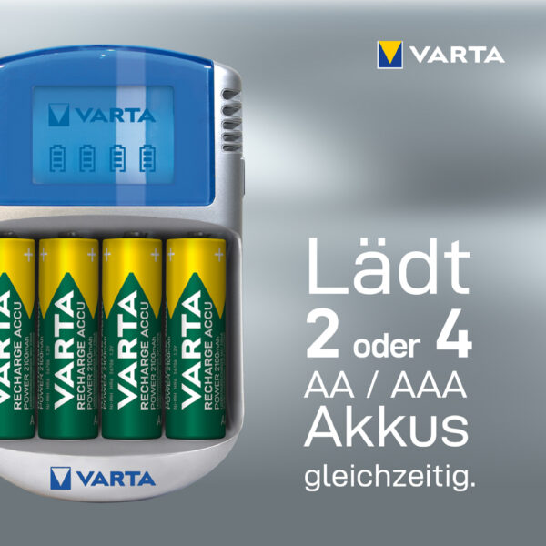 VARTA oplader LCD Charger, USB, met 12 V adapter