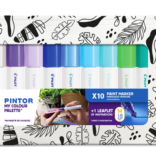 PILOT pigmentmarker PINTOR 'My Color Palette', Cool Colors