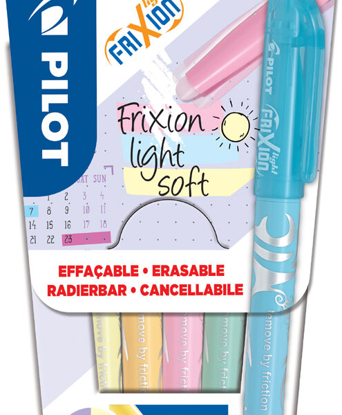 PILOT tekstmarker FRIXION light soft, 6 stuks in etui