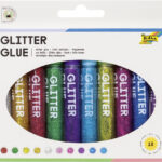 Fonkellijm, gekleurd assortiment, 9,5 ml