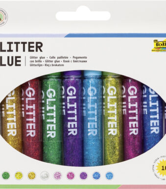 Fonkellijm, gekleurd assortiment, 9,5 ml