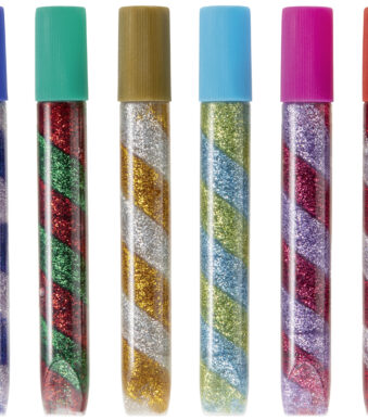 Glitterglijlijm 'Spiraal Magie', geassorteerd