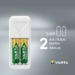 VARTA batterij-oplader Mini Charger, wit, ongevuld