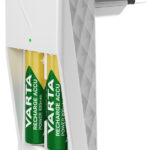 VARTA batterij-oplader Mini Charger, wit, gevuld met 2x AAA