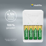 VARTA oplader Plug Charger, wit, gevuld AA