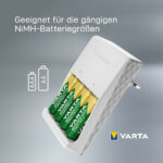 VARTA oplader Plug Charger, wit, gevuld AA