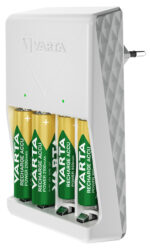 VARTA oplader Plug Charger, wit, gevuld AA