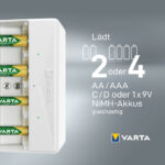 VARTA batterij-oplader Universal Charger, wit, zonder inhoud
