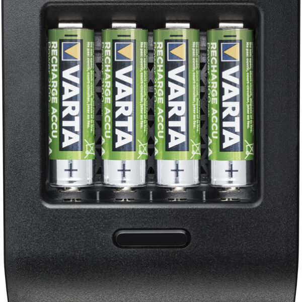 VARTA oplader LCD Smart Charger+, incl. 4x Mignon AA oplaadbare batterijen