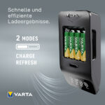 VARTA oplader LCD Smart Charger+, incl. 4x Mignon AA oplaadbare batterijen