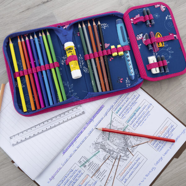 EBERHARD FABER schooletui Vlinder, 32-delig