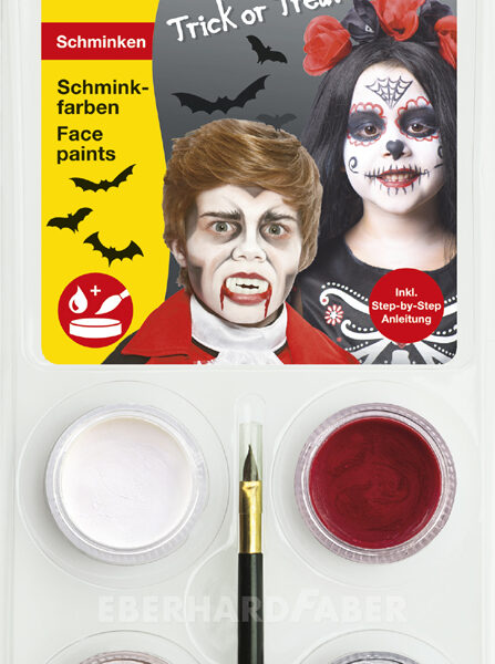 EBERHARD FABER sminkset Halloween Dracula-doodshoofd
