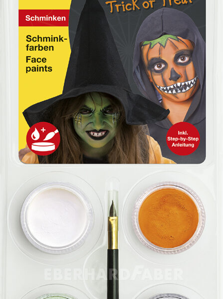 EBERHARD FABER sminkset Halloween Pompoen/heks