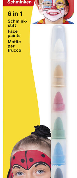 EBERHARD FABER 6-in-1 sminkstift, 1 stift - 6 kleuren