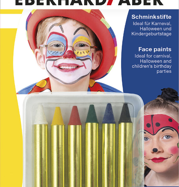 EBERHARD FABER sminkstiften, kort, 6 kleuren