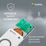 VARTA Draadloze Powerbank, 10.000 mAh, wit