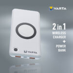 VARTA Draadloze Powerbank, 10.000 mAh, wit