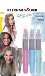 EBERHARD FABER set haarkrijt Metallic, set van 3