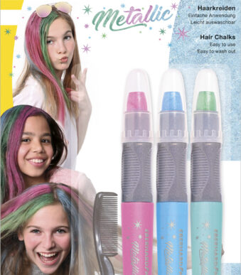 EBERHARD FABER set haarkrijt Metallic, set van 3