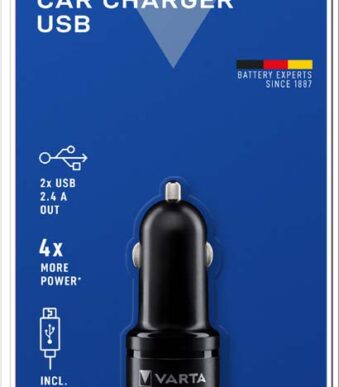 VARTA USB-autolader 'Car Power', 2 x USB koppeling