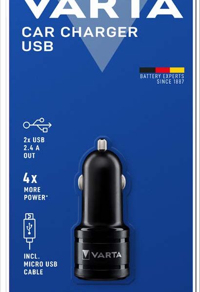 VARTA USB-autolader 'Car Power', 2 x USB koppeling