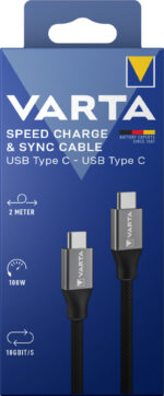 VARTA laadkabel Speed Charge en Sync cable USB-C - USB-C, 2 m